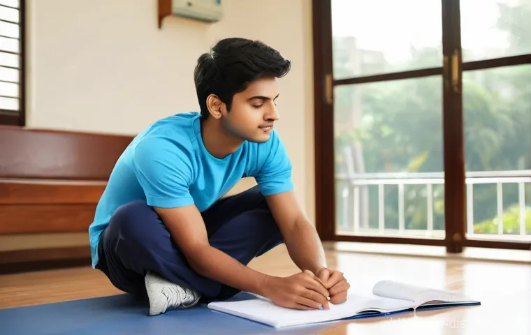 유통관리사 시험 준비비용 - **Prompt 2: Modern & Traditional Study Resources**
    "A detailed image of a focused Indian student...
