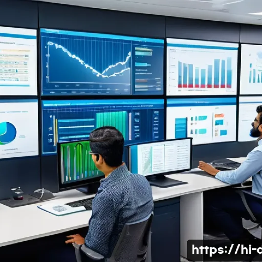 유통관리사로 전직하는 방법 - A professional utility management office scene showing a diverse team of Indian engineers and manage...