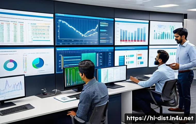 유통관리사로 전직하는 방법 - A professional utility management office scene showing a diverse team of Indian engineers and manage...