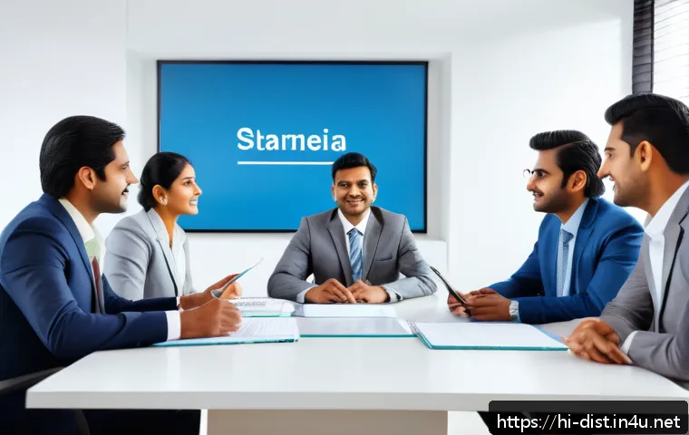 유통관리사 자격증과 프랜차이즈 경영 - A professional Indian business meeting scene in a modern office setting, featuring a diverse group o...