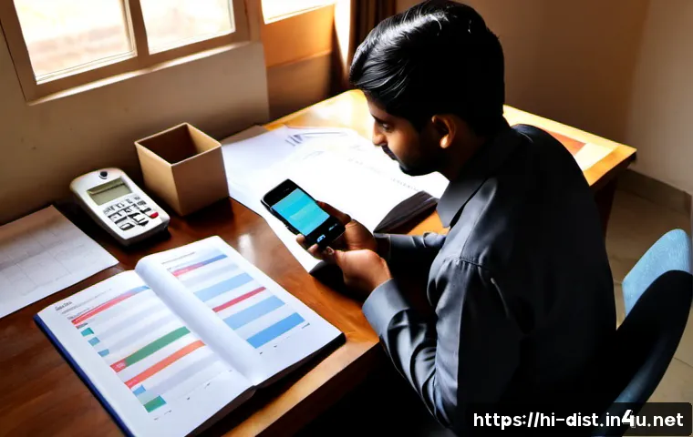 유통관리사 시험에 도움되는 앱 - Photorealistic study scene for a distribution management certification exam, Indian young profession...